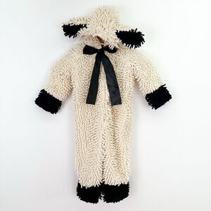 Princess Paradise Woolly Lamb Cream and Black Step in Textured Costume